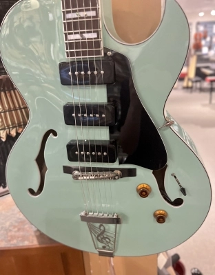 Dean Palomino Hollowbody Electric Guitar, Sea Green 2